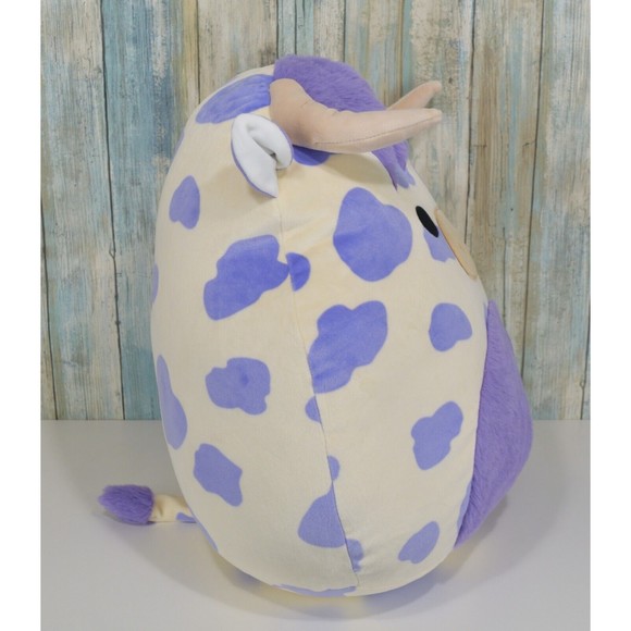 Squishmallows 16" Conway The Purple Spotted Highland Cow Plush NWT - Picture 6 of 11